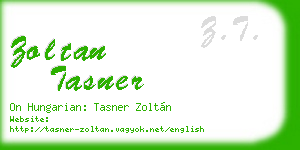 zoltan tasner business card